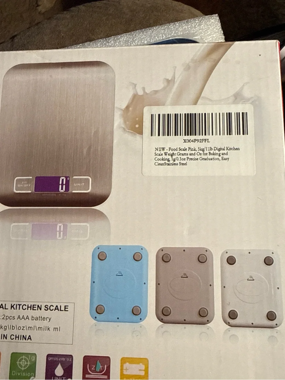 Digital Kitchen Scale - Silver Electronic Food Scale